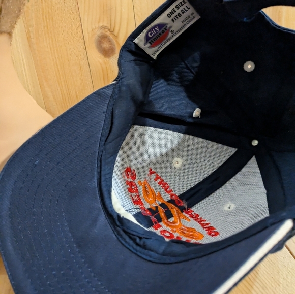 Hunter Blue and Red Men's Hat - Picture 5 of 6